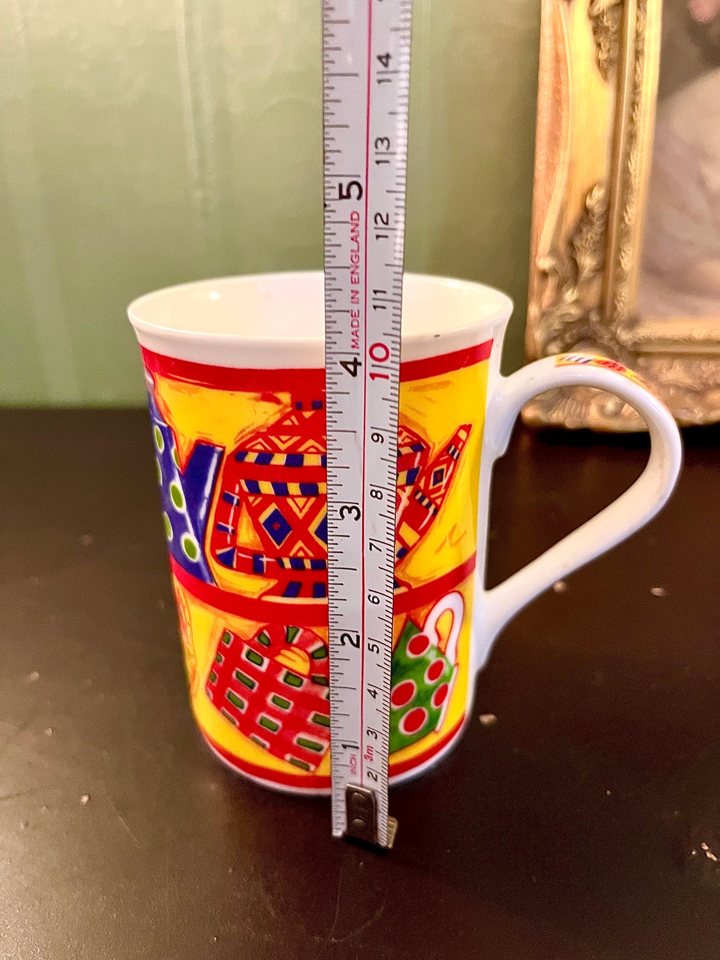 Colorful Teapot Ceramic Coffee Mug 4 Inch
