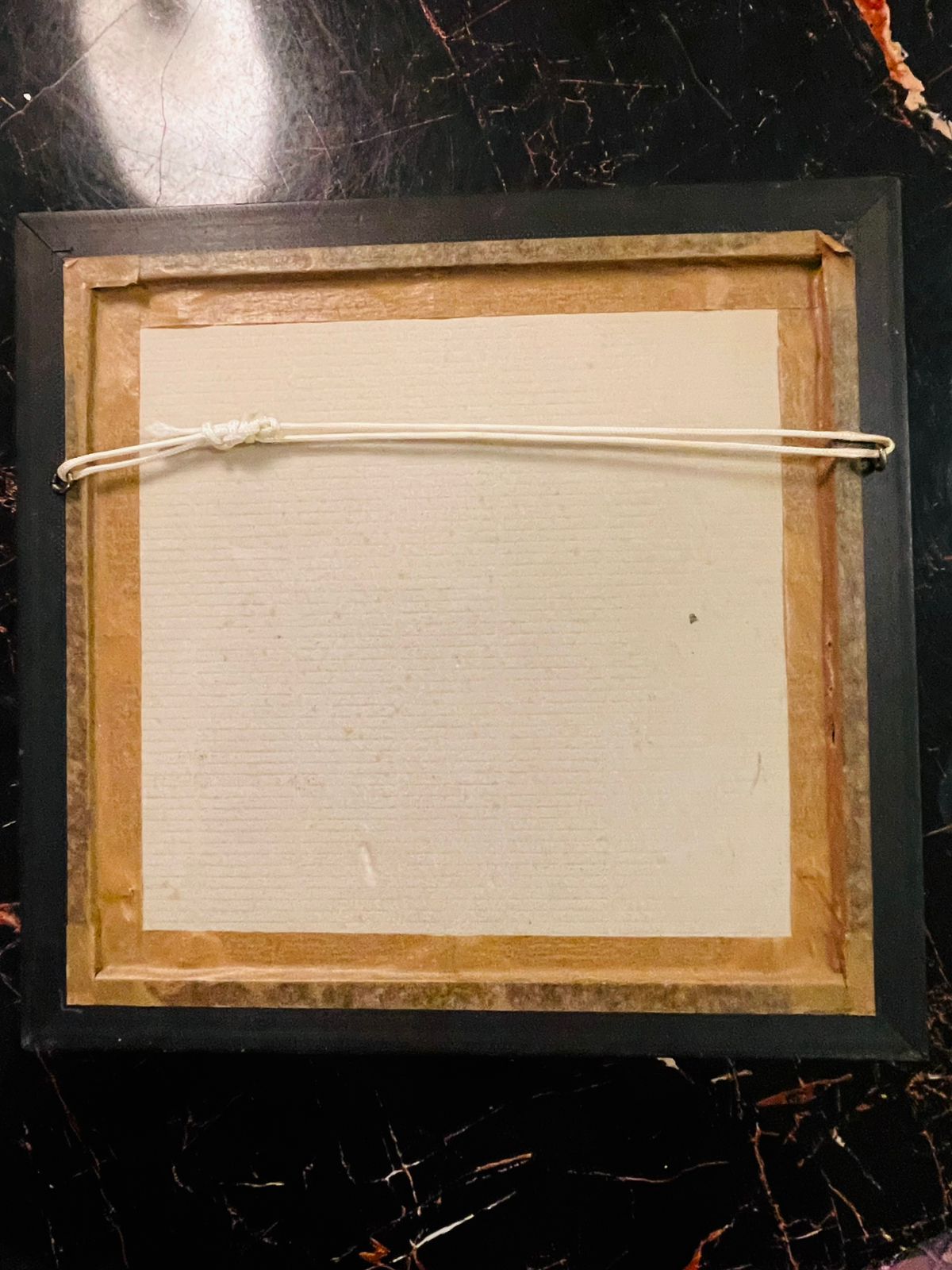 Vintage Marquetry Framed Landscape Wall Art