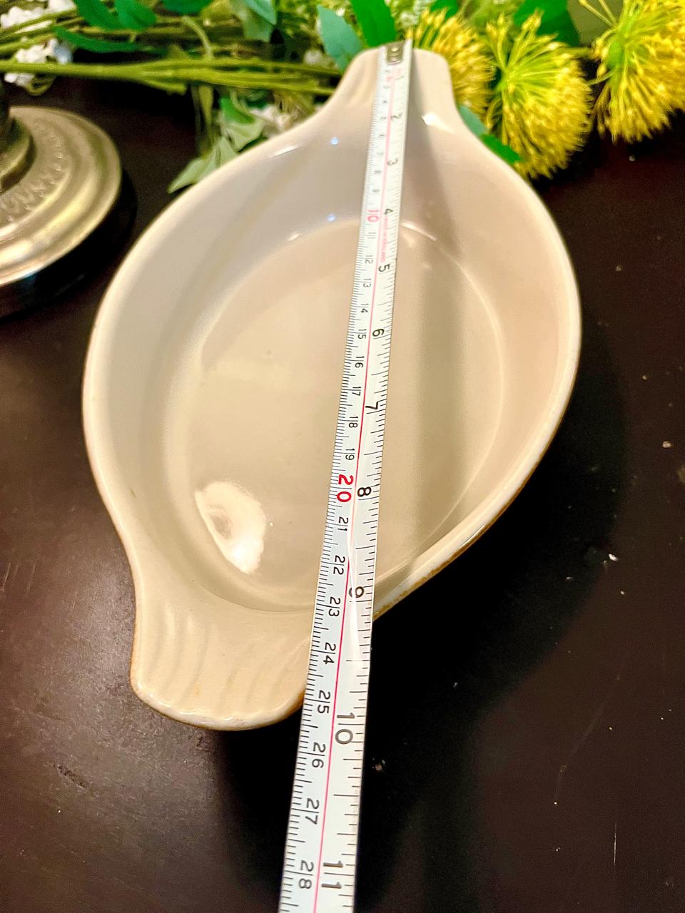 White Ceramic Serving Dish 10-Inch