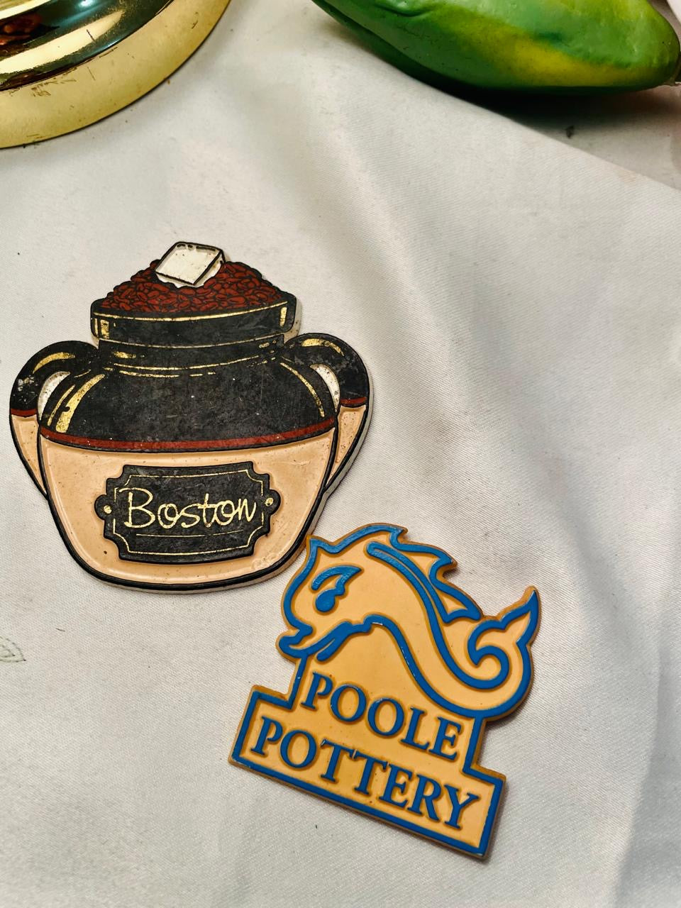 Poole Pottery & Boston Magnet Set of 2