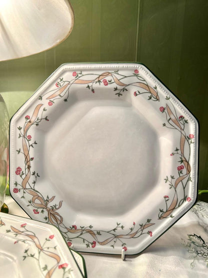 Johnson Bros Eternal Beau Floral Dinner Plates Set of 8