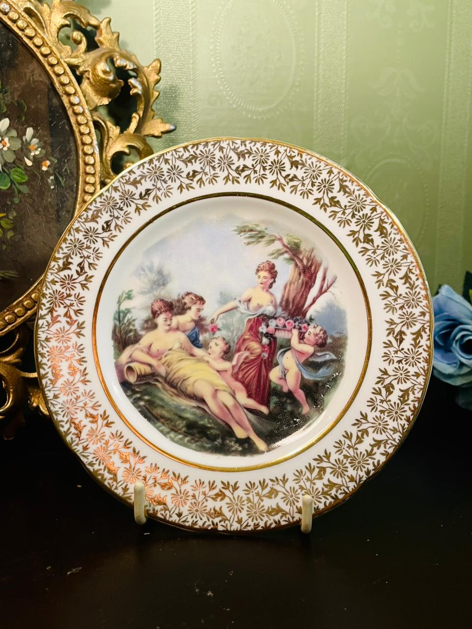 Imperial Bone China 22K Gold Decorative Plate 6 Inch