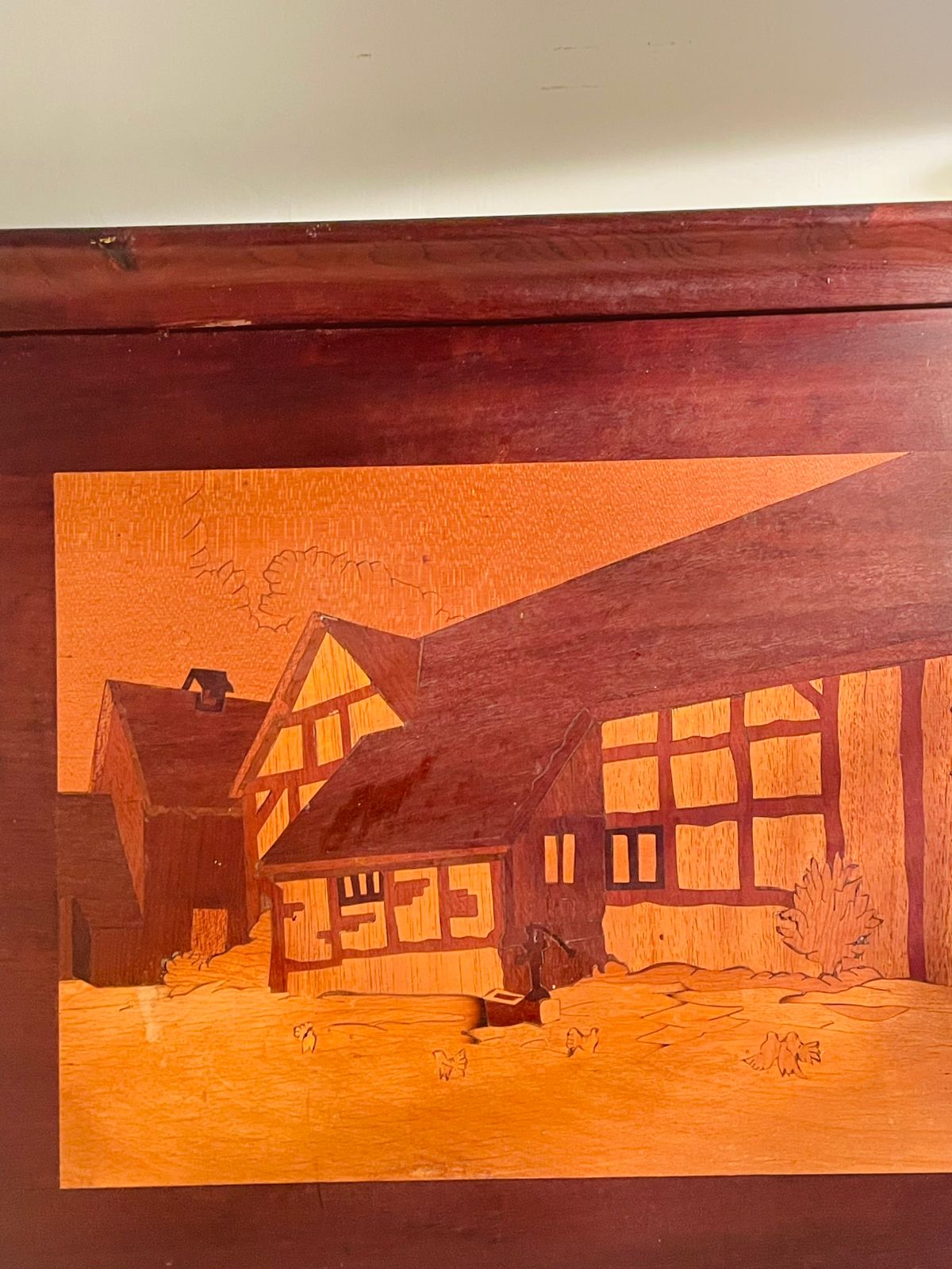 Vintage Antique Brown Wooden original vintage houten Classic Wooden Frame