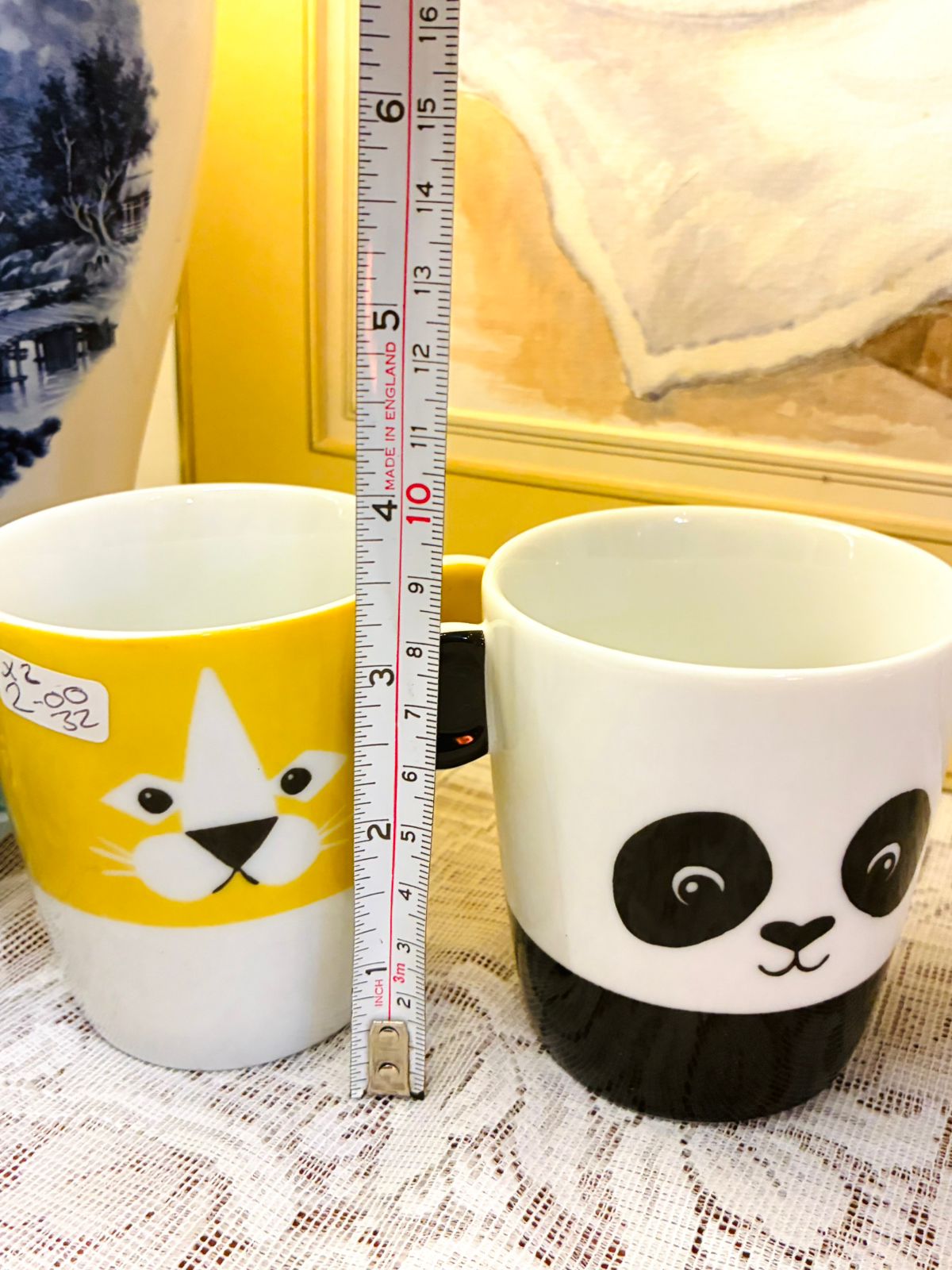 Cute Animal Ceramic Planters - Panda and Cat Design, Small Indoor Pots