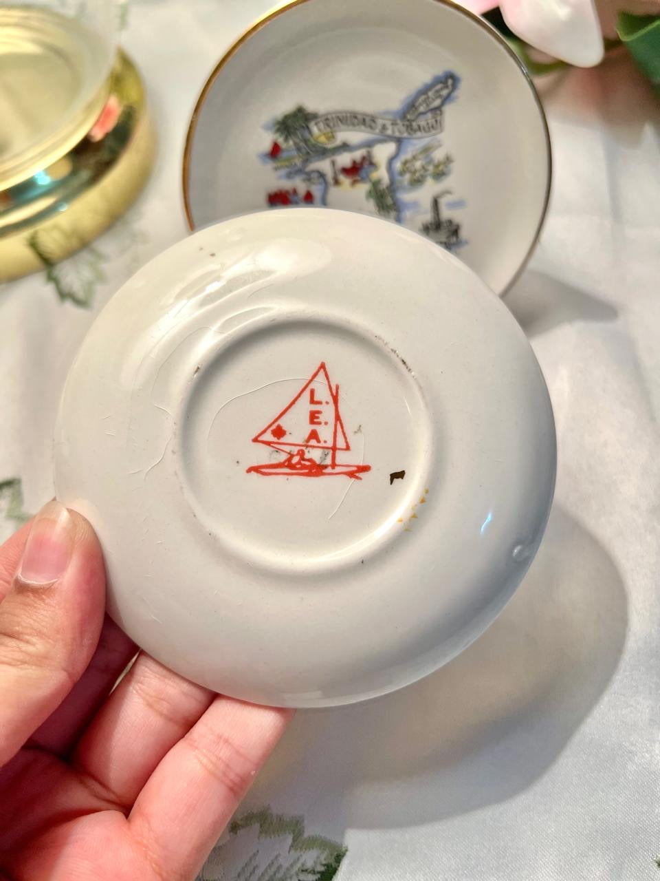 Trinidad & Tobago Souvenir Wall Plates Set of 2 10 cm