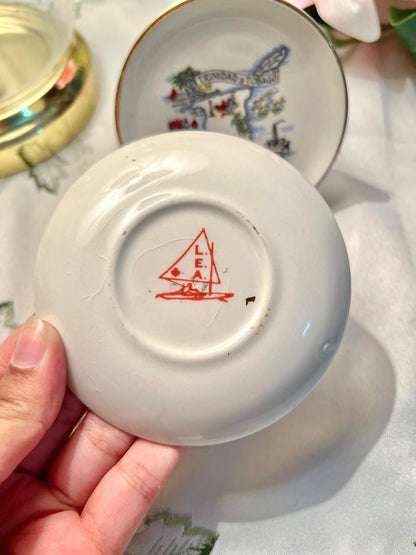 Trinidad & Tobago Souvenir Wall Plates Set of 2 10 cm