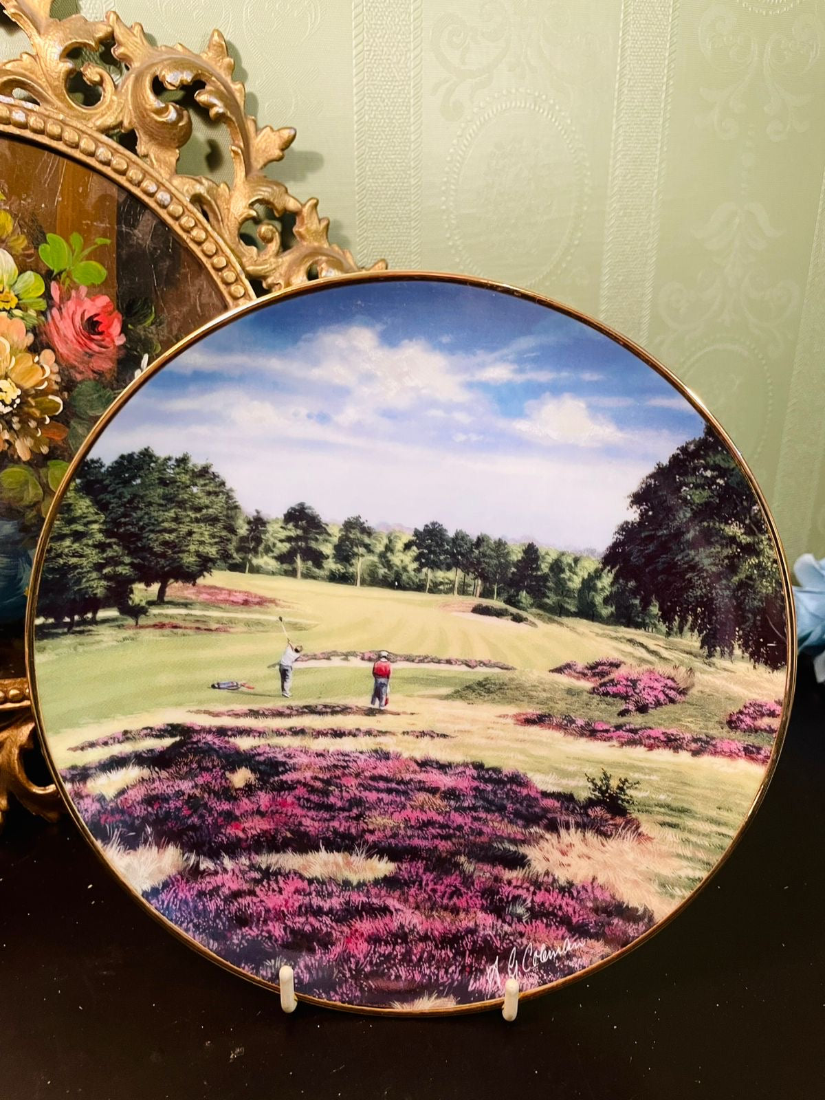 The 16th at Walton Heath Golf Course Porcelain Decor Plate – A.G. Hobson