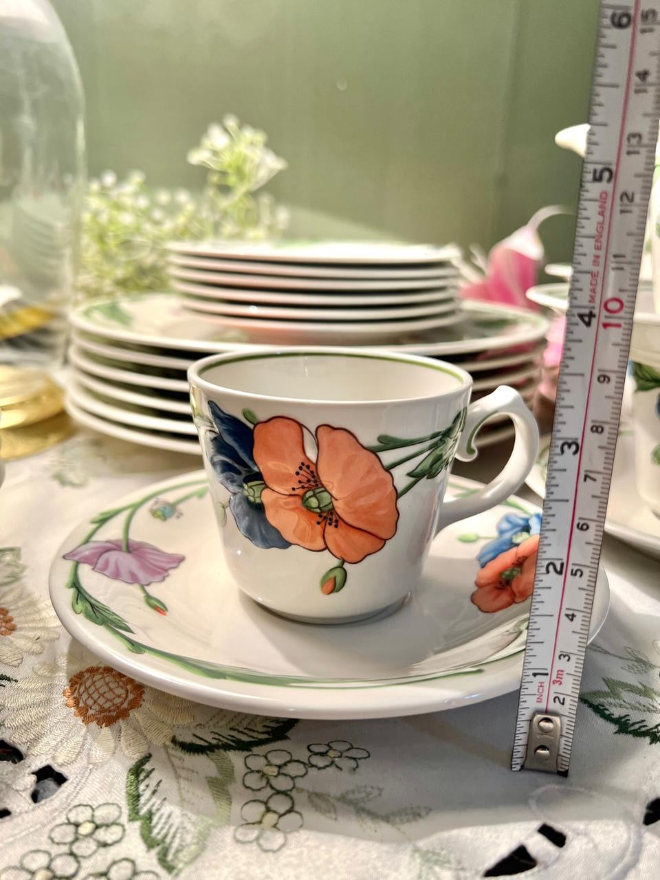 Villeroy & Boch Amapola Floral Dinner & Tea Set 30-Piece