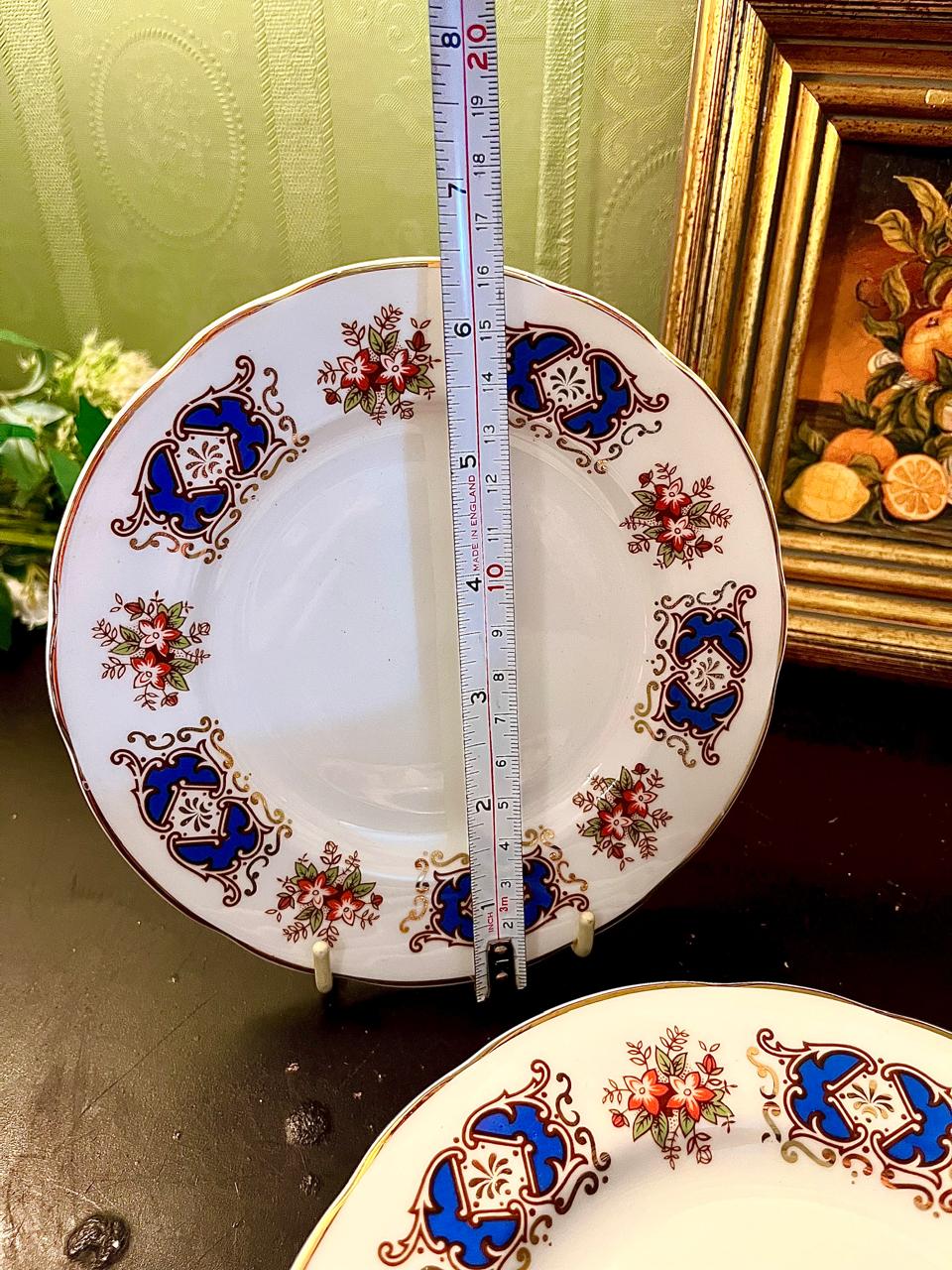 Fenton Bone China Dessert Plates Set of 6 – 6.5 Inch England