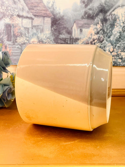 Minimalist Beige and lilac Ceramic Planter Modern Matte Pot