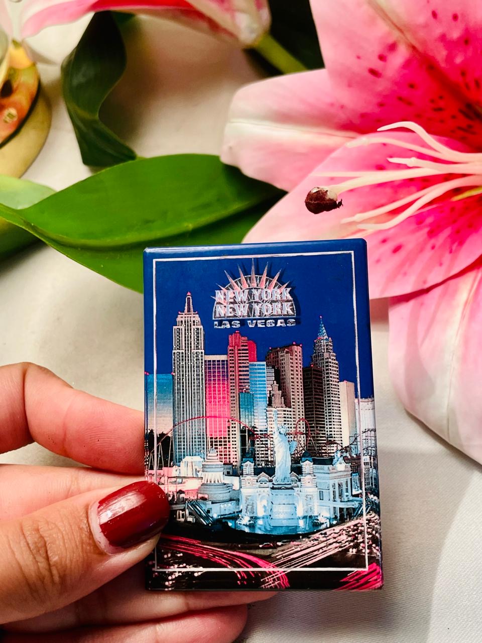 Fridge Magnet New York New York Las Vegas Souvenir Decor 8cm