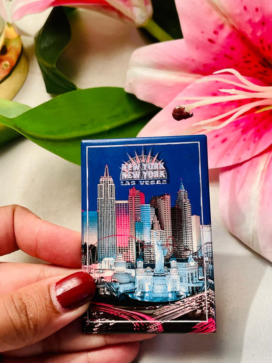 Fridge Magnet New York New York Las Vegas Souvenir Decor 8cm