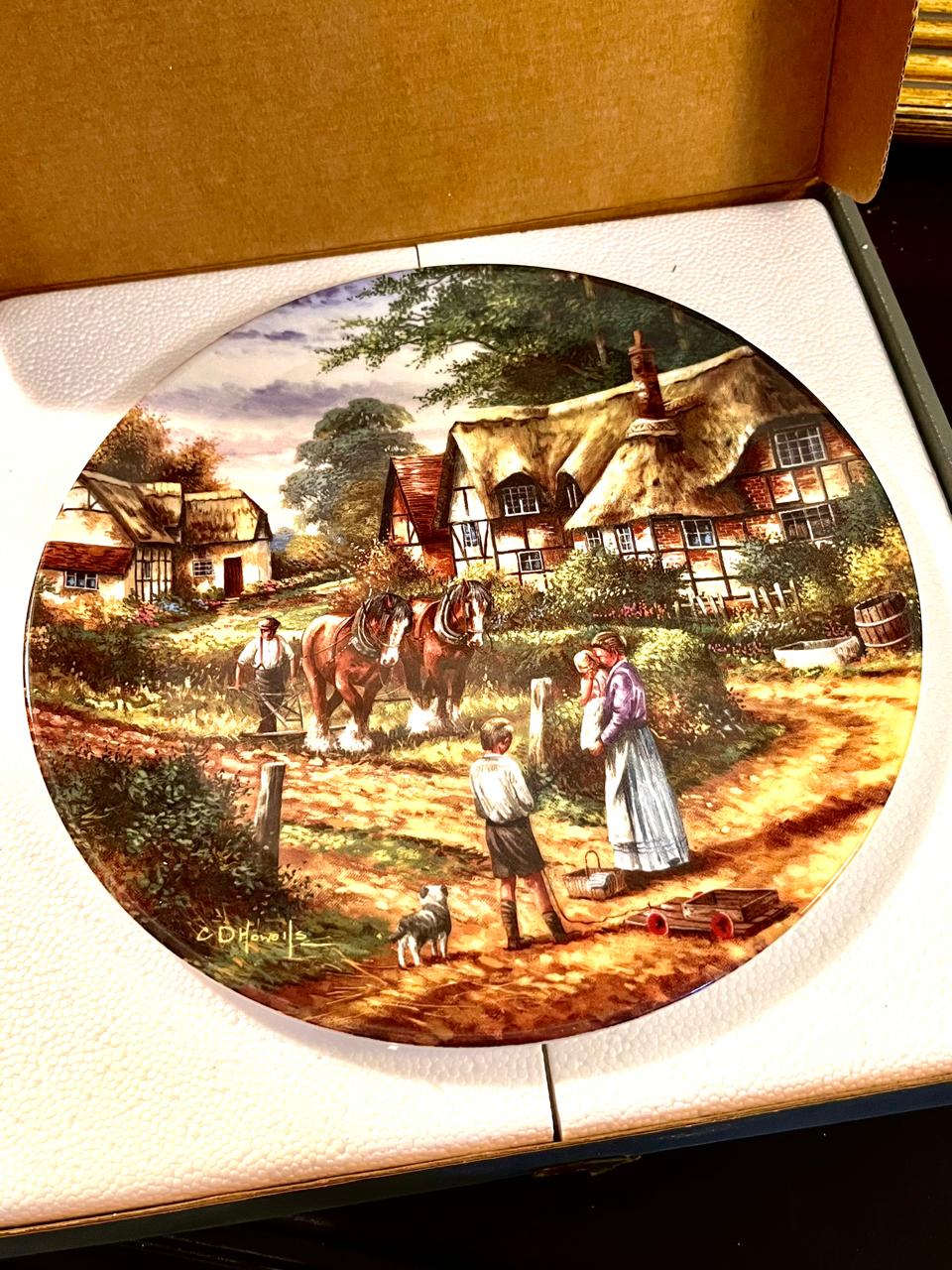 Wedgwood Boxed Country Days Ploughing Plate 20 cm