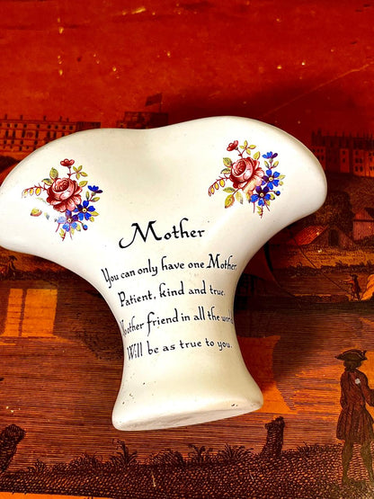Personalized Floral Ceramic Mother Vase | 4 Inch Decorative Vase