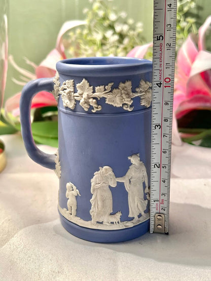 Wedgwood Jasperware Blue & White Classical Relief Mug Approx. 11 cm