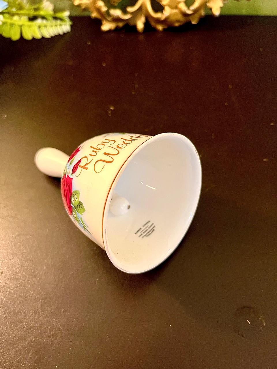 Ruby Wedding Fine bone china Decorative Bell