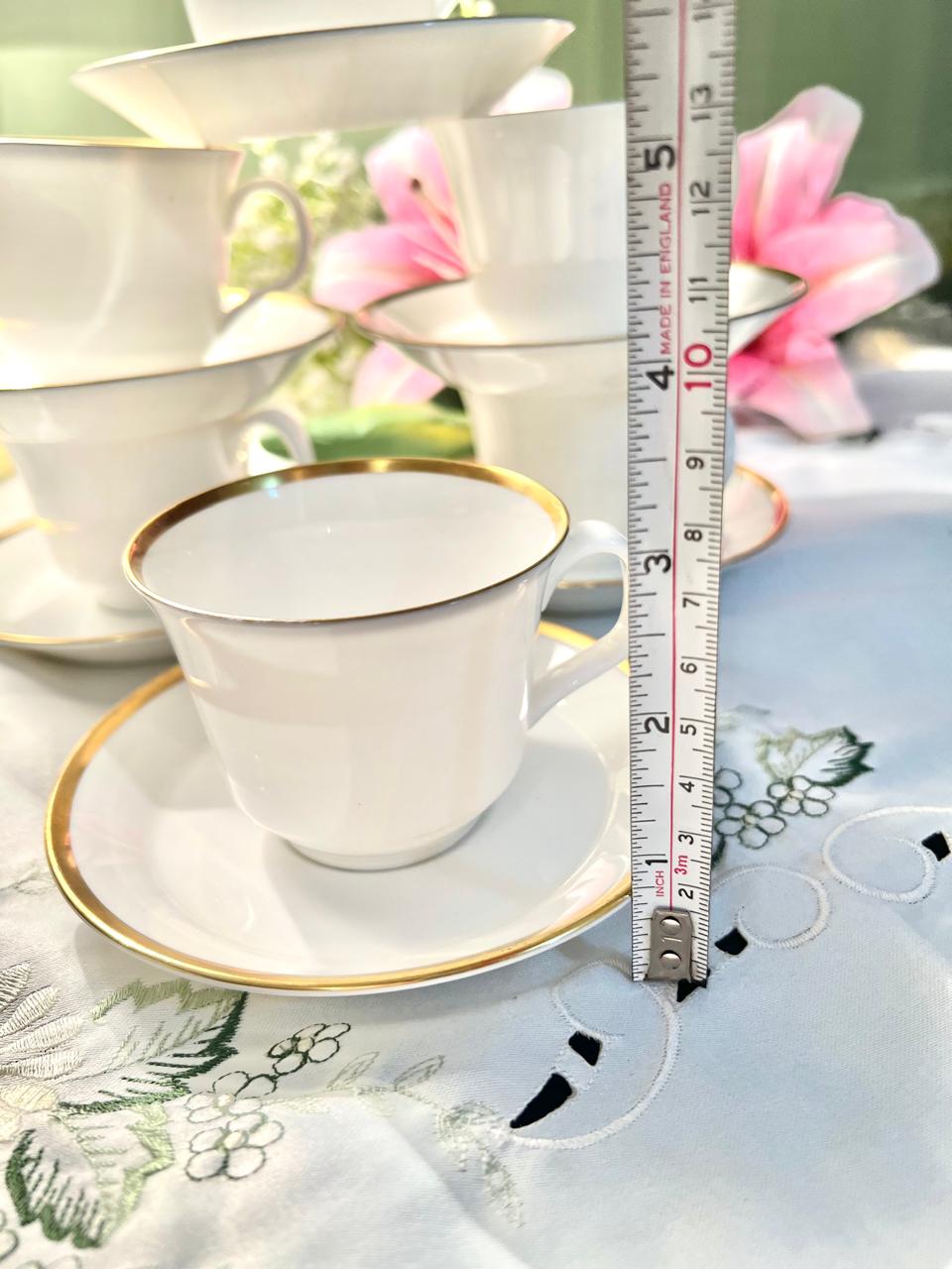 Minton Horizon H5253 Bone China 6 Persons Cup & Saucer Set