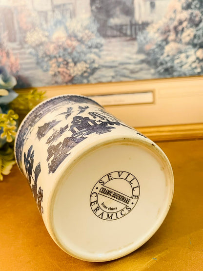 Vintage Blue Willow Bone China Mug – Seville Ceramics