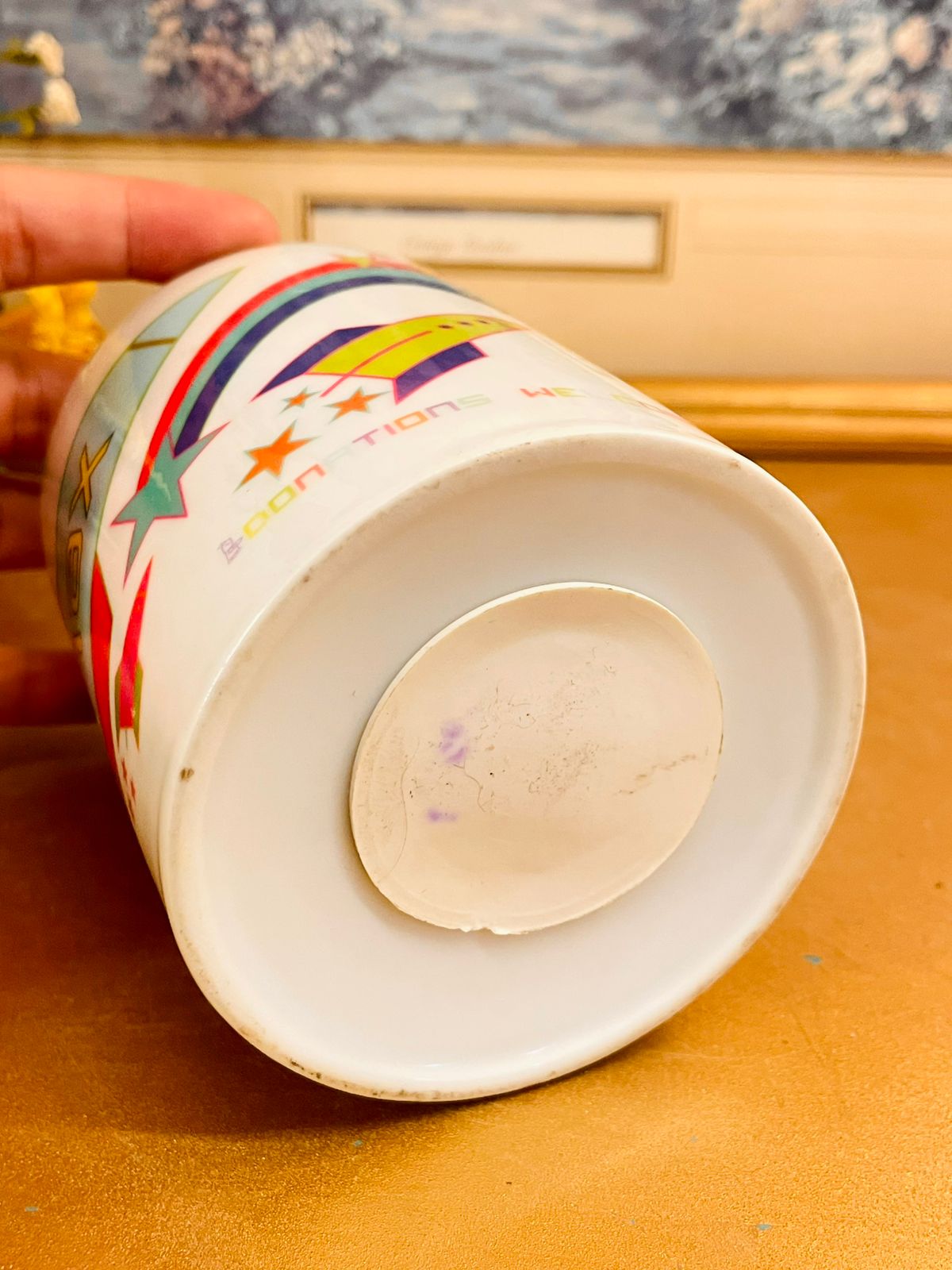 Max Rocket Design Ceramic Coin Bank