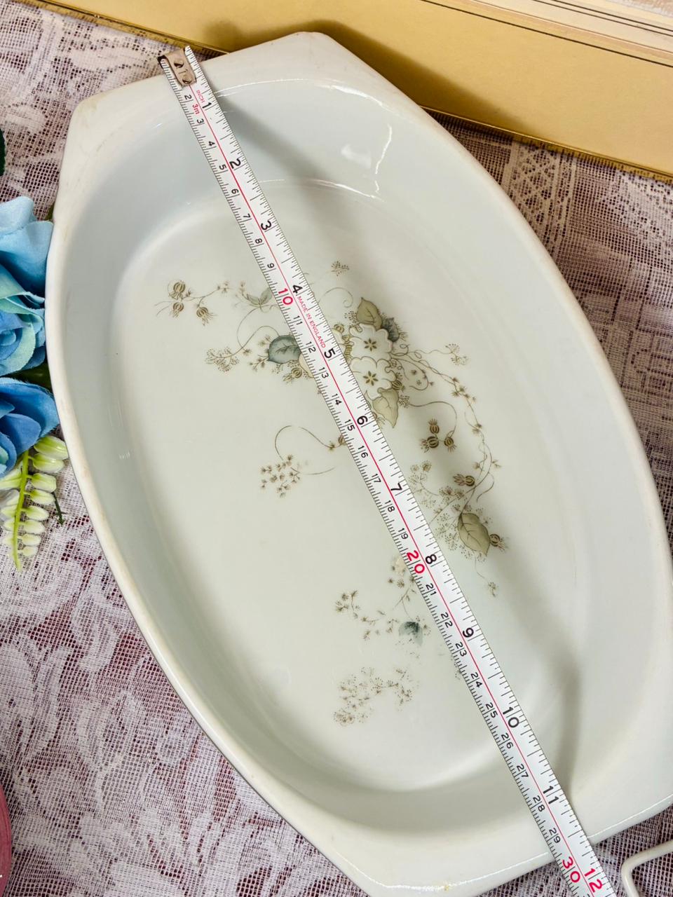 Porcelana Real Brasil Floral Baking Dish – Vintage Oven/Serving Pan