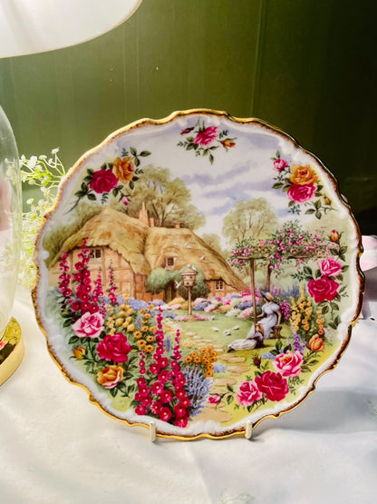 Royal Albert Tranquil Garden Decorative Plate – 8 Inch