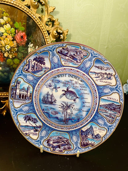 Delft Blue West Indies Decorative Plate
