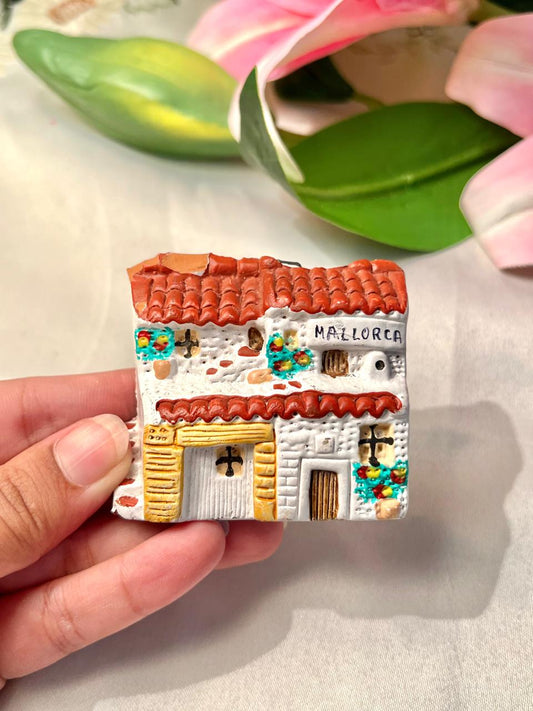 Mallorca Miniature House Decorative Plaque 2.5"