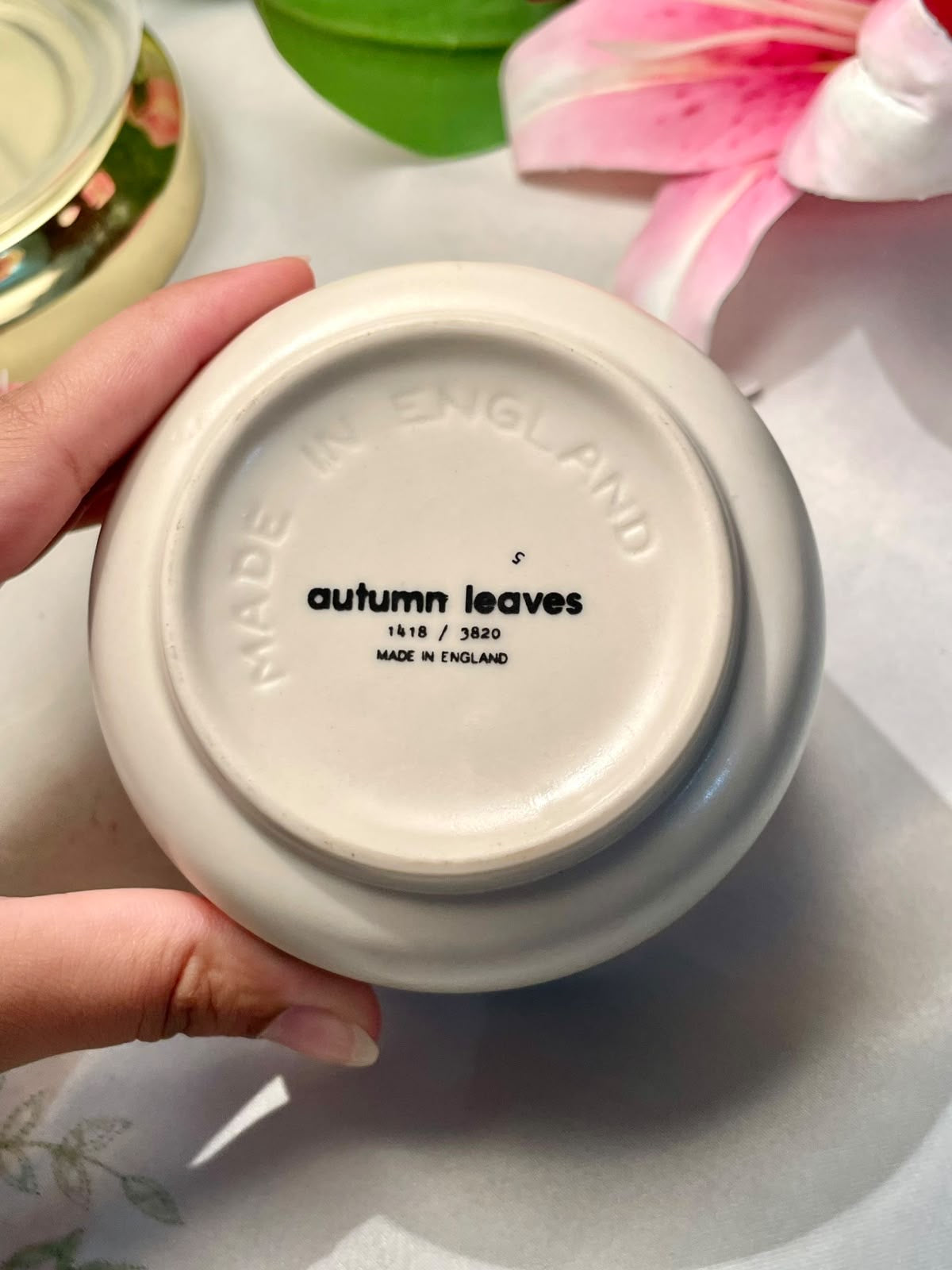 Autumn Leaves English Ceramic Bowl 10 cm
