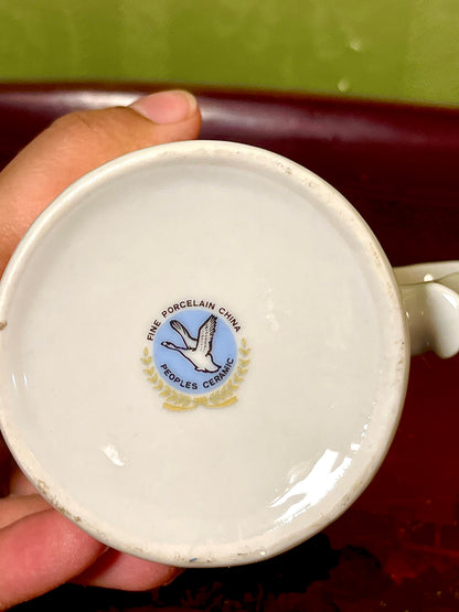 People’s Ceramic White Fine Porcelain China Mug