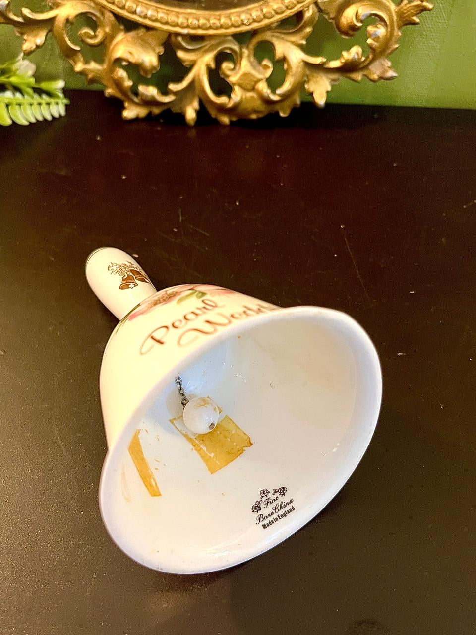 Pearl Wedding Fine Bone China Commemorative Bell
