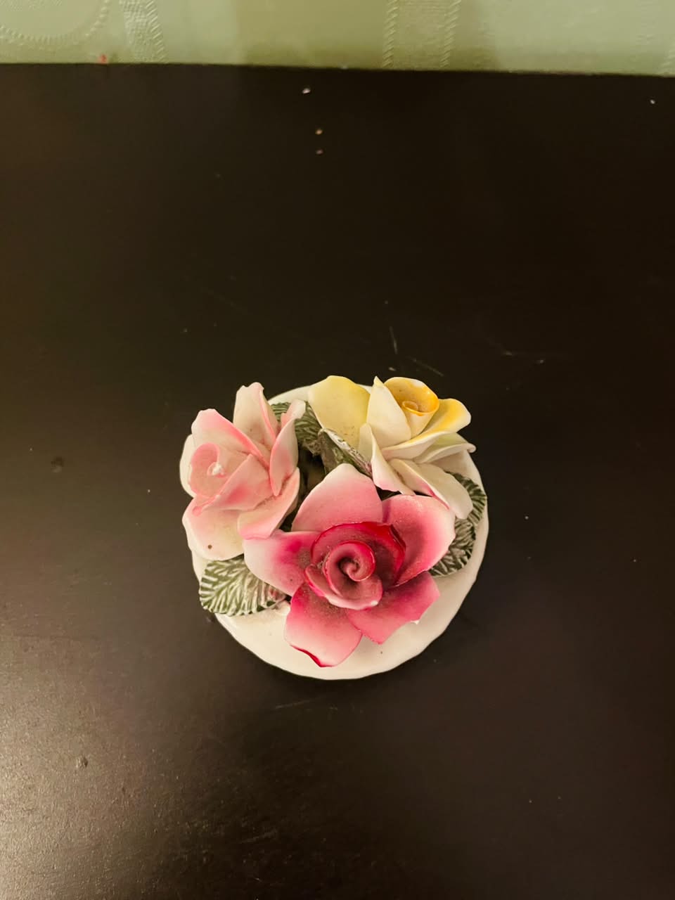 Thornhill English Bone China Rose Posy Ornament 3 Inch