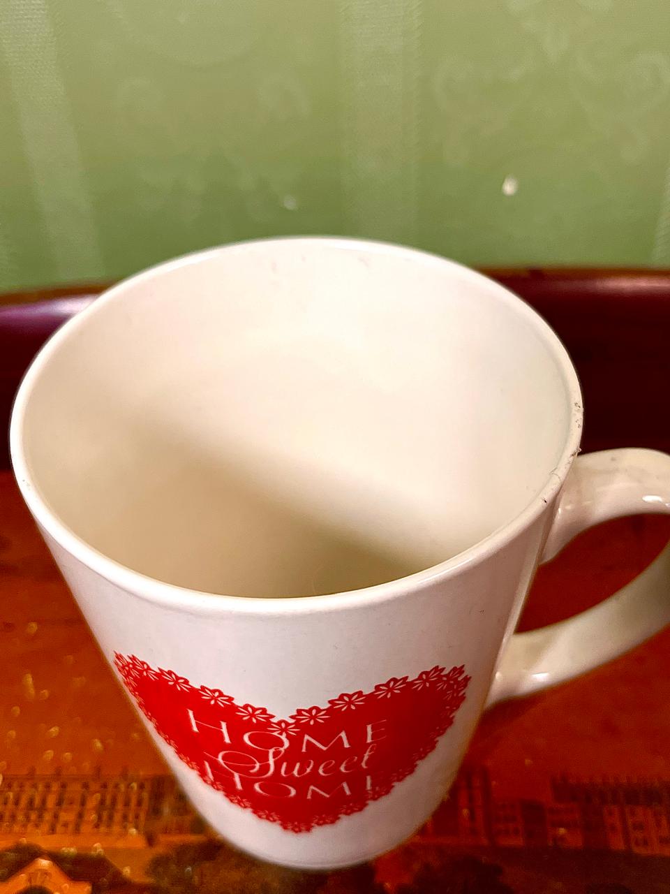 Home Sweet Home Red Heart Ceramic Mug – 4.5"