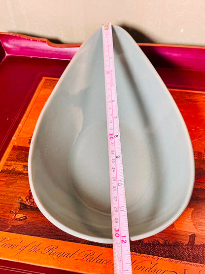Denby Stoneware Grey-Green Oval Serving Dish – 30cm