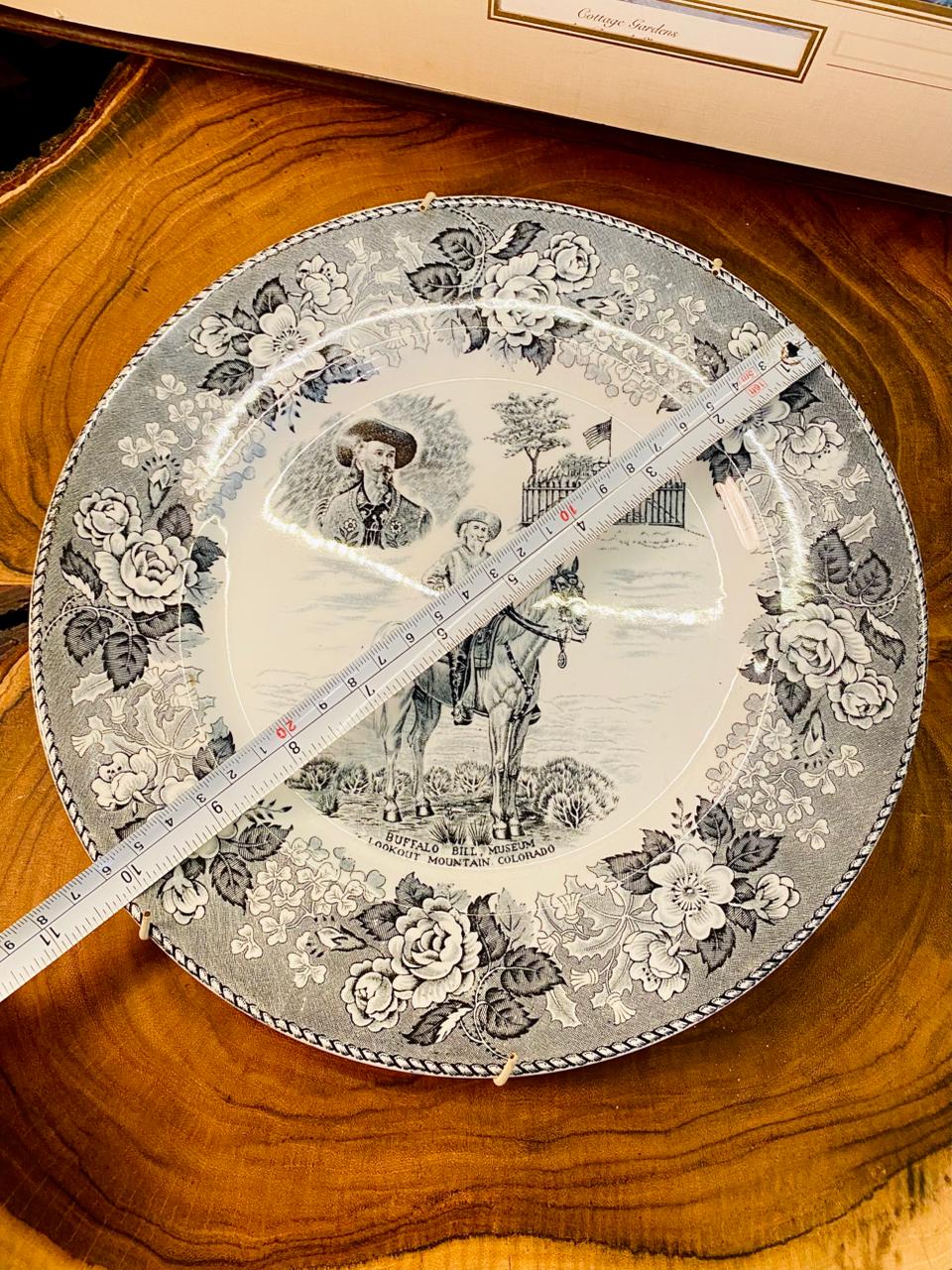 Vintage Buffalo Bill Staffordshire Wall Plate – England