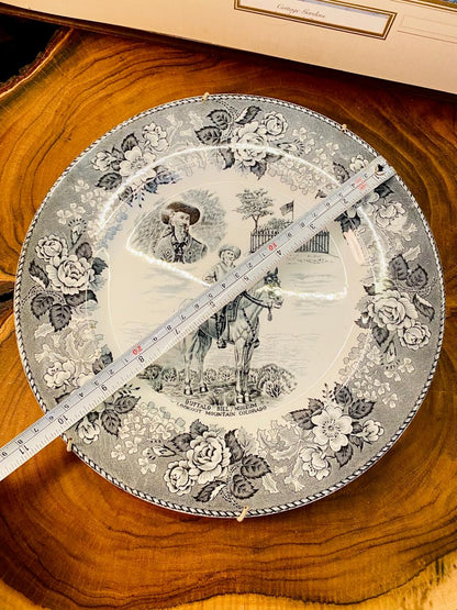Vintage Buffalo Bill Staffordshire Wall Plate – England