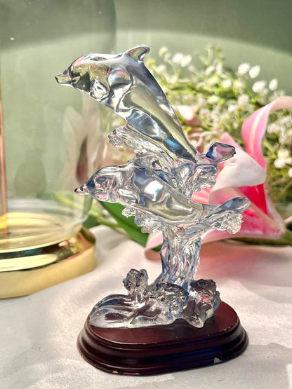 Busch Gardens Clear Acrylic Dolphin Figurine 13cm - 1 Piece