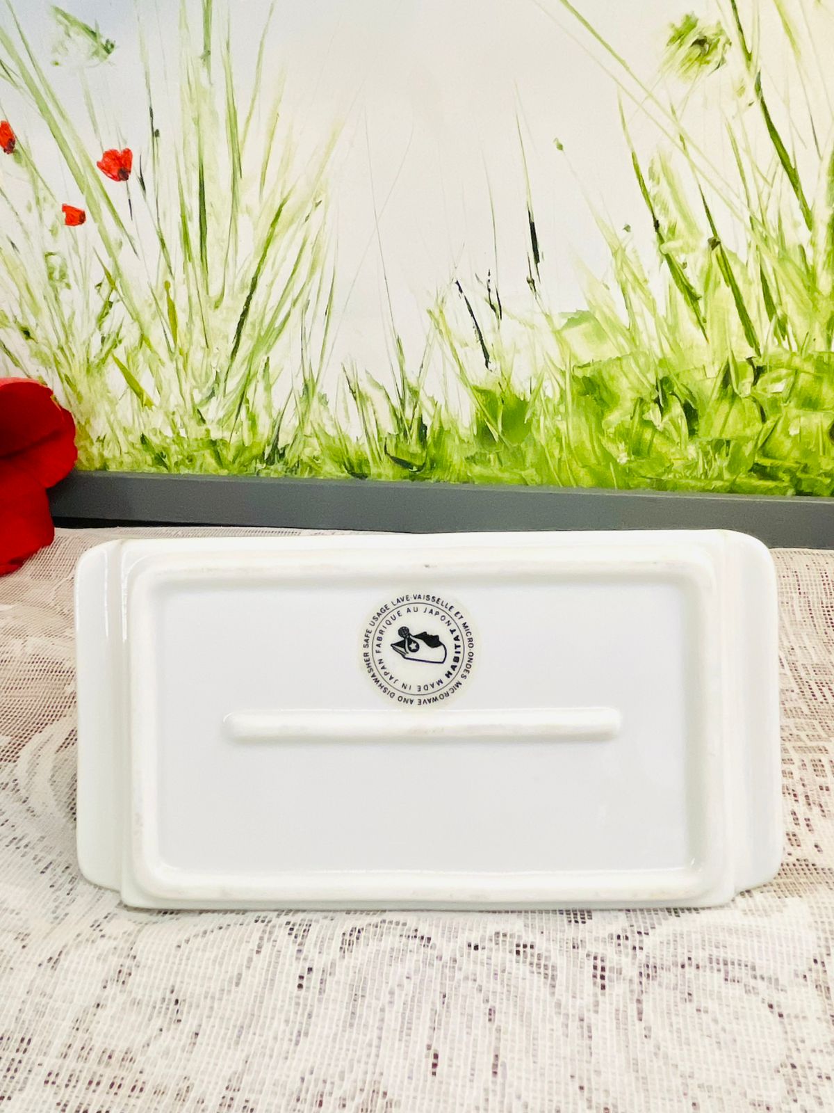 Vintage White Ceramic Toast Rack Made in Japan