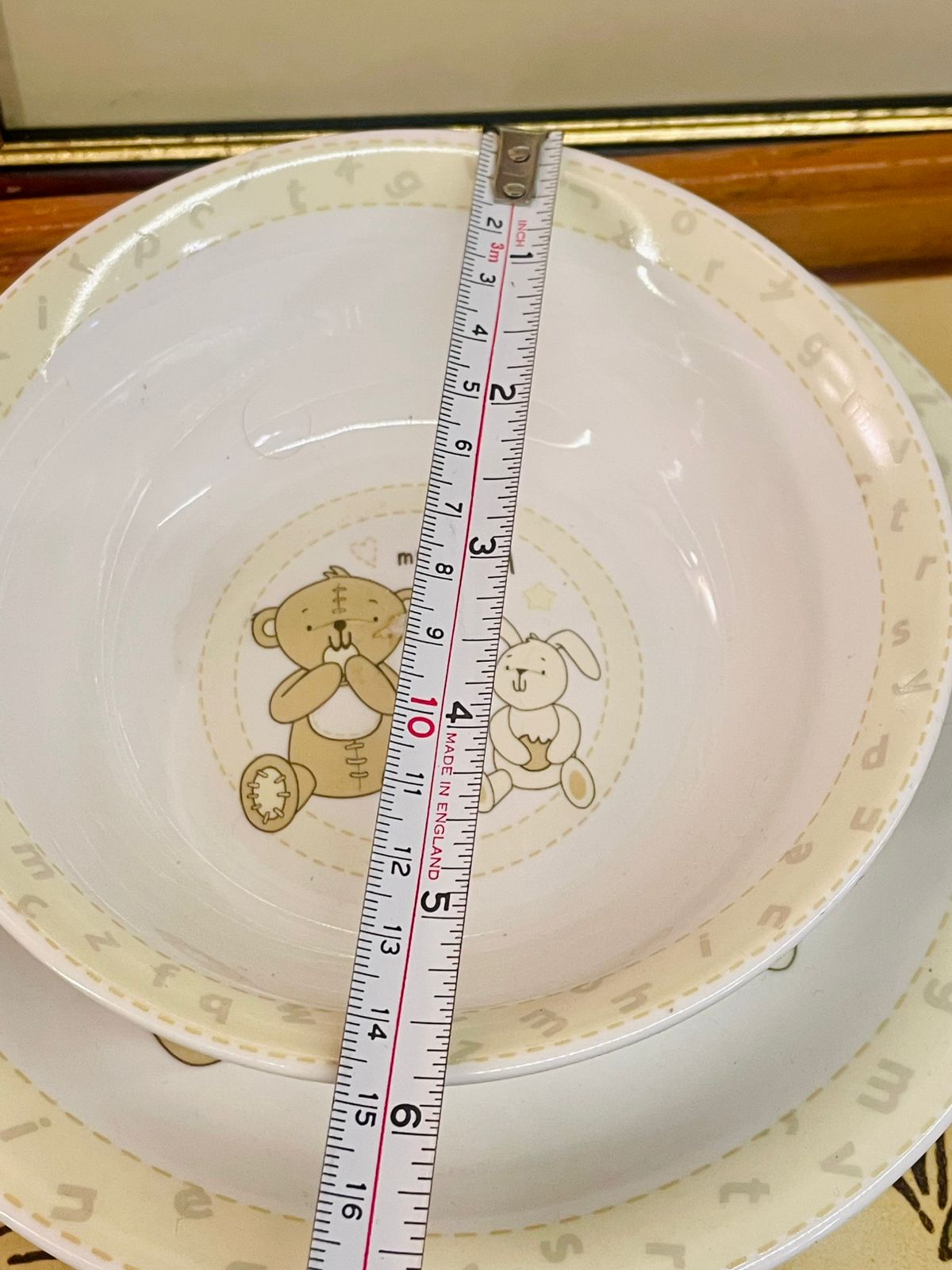 Button Corner Kids Plate & Bowl Set – Teddy & Bunny Design