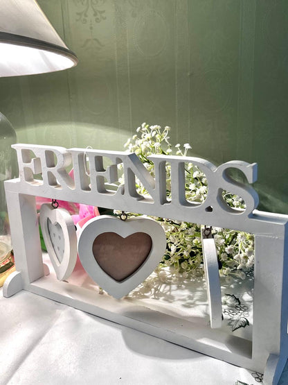 New England Friends Triple Heart Photo Frame 14 Inch