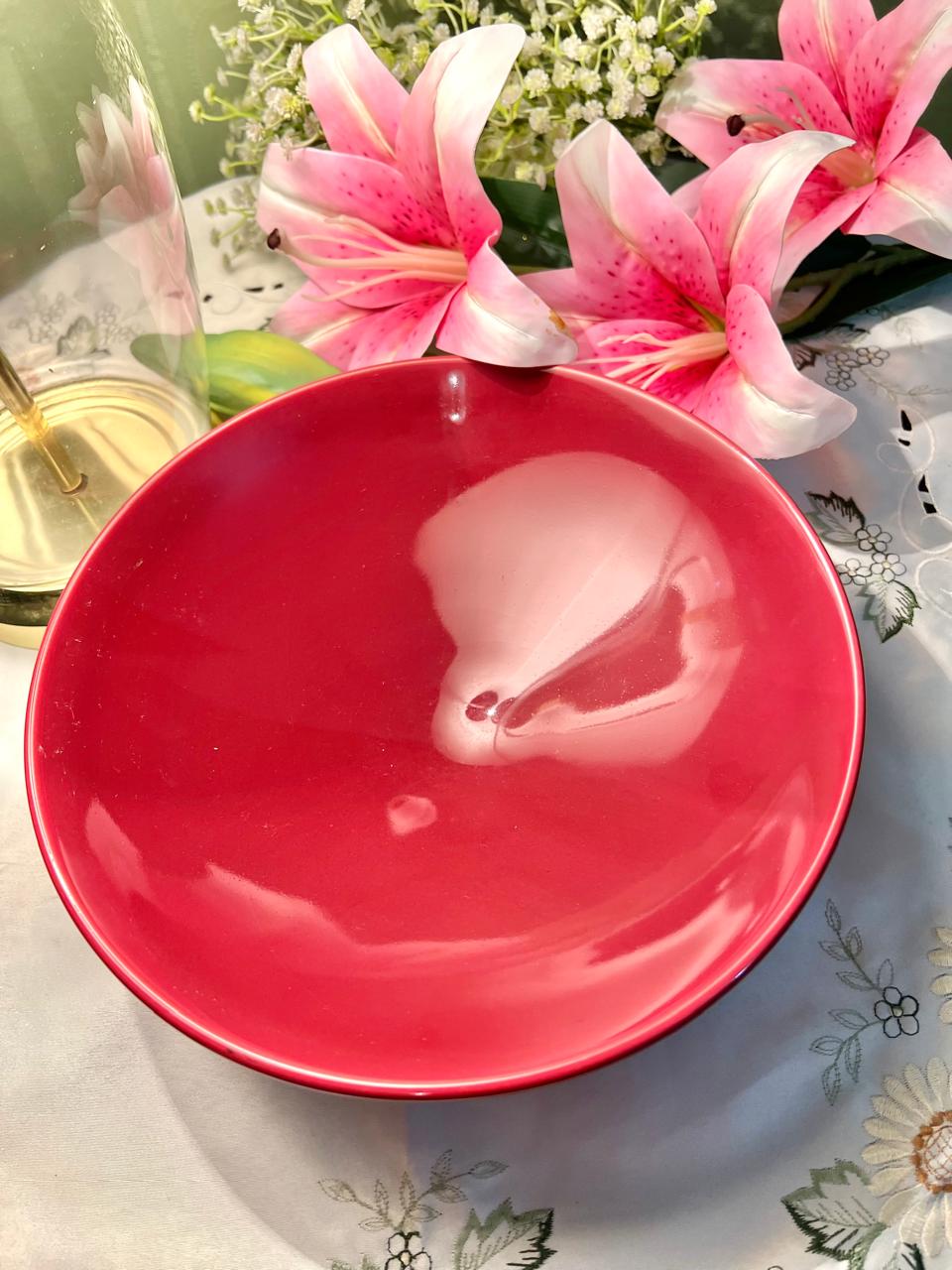 Marks & Spencer Home Red Serving Bowl – 10 Inch