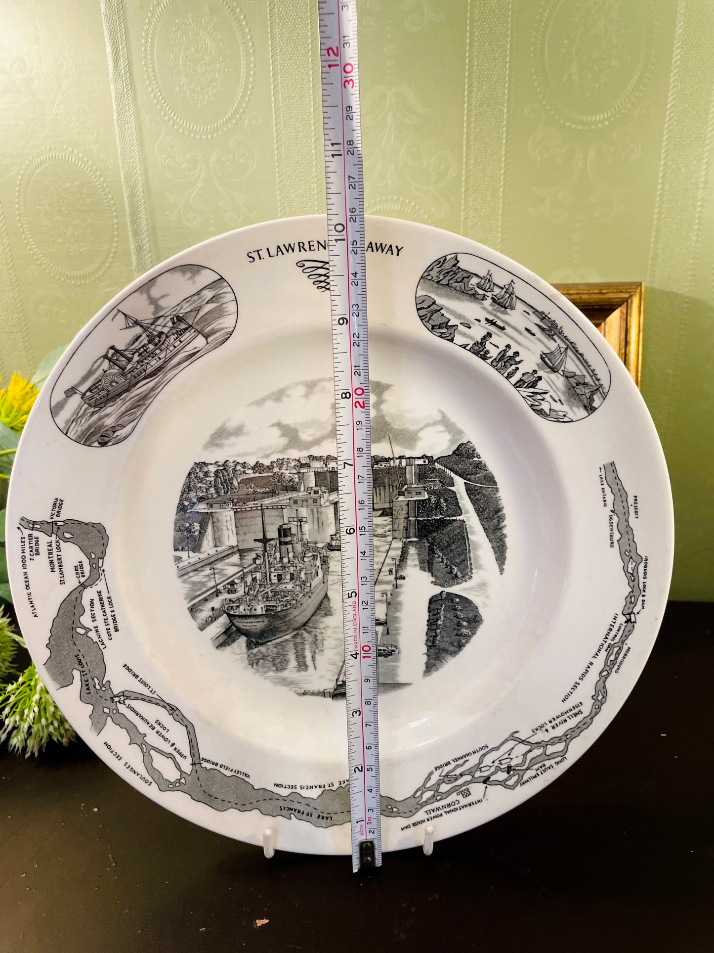 Wedgwood St. Lawrence Seaway Plate 10Inch Vintage