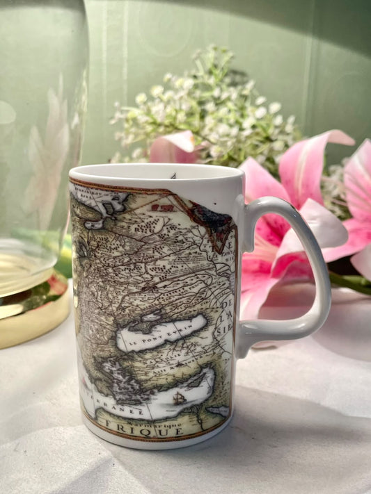 Staffordshire Fine Bone China Admiralty Map Mug 10.5 cm