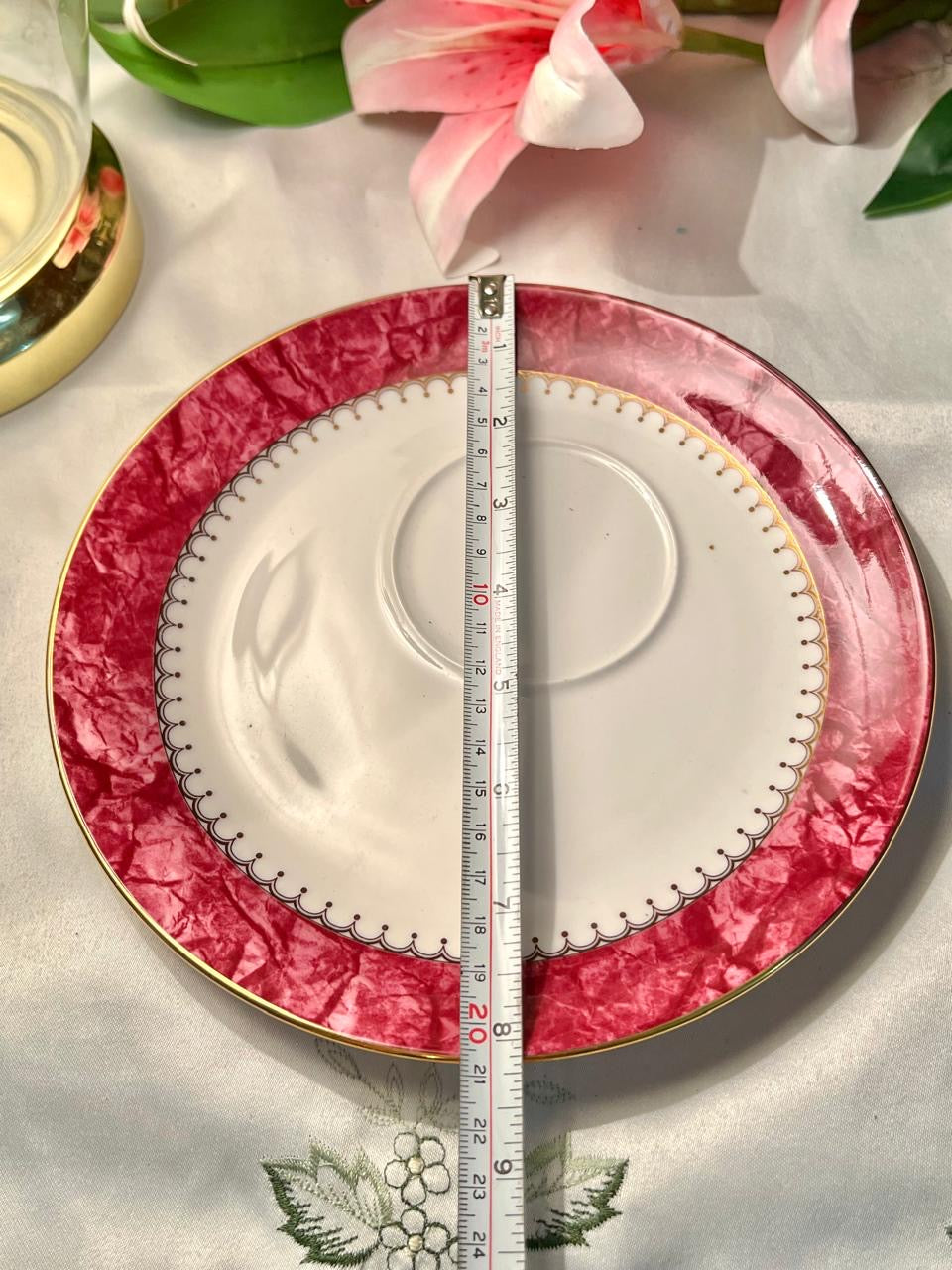 Queen's Symphony Fine Bone China Plate 8 in Made in England