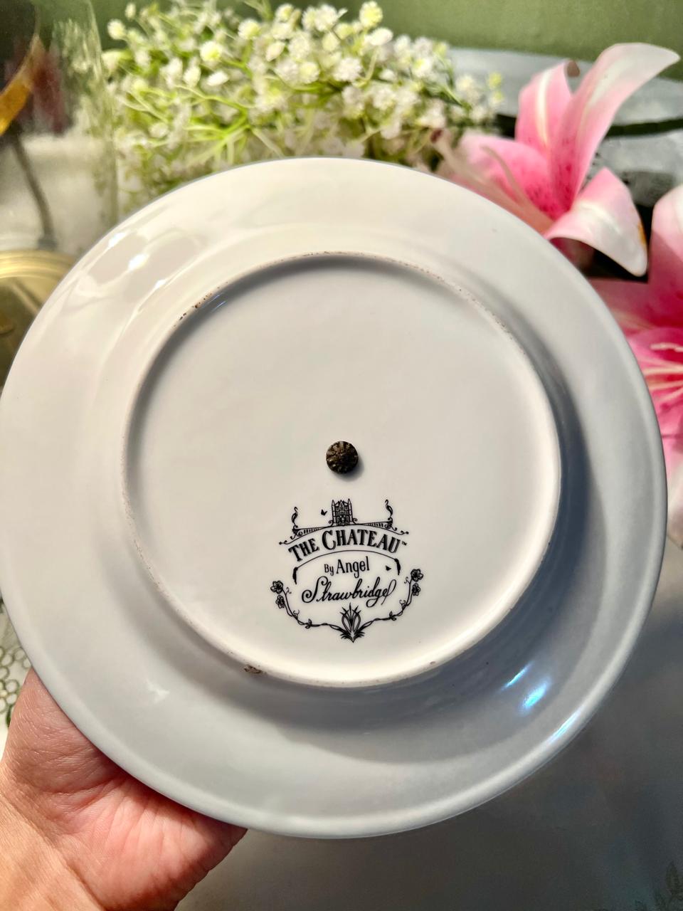 The Chateau by Angel Strawbridge Floral 8" Serving Stand