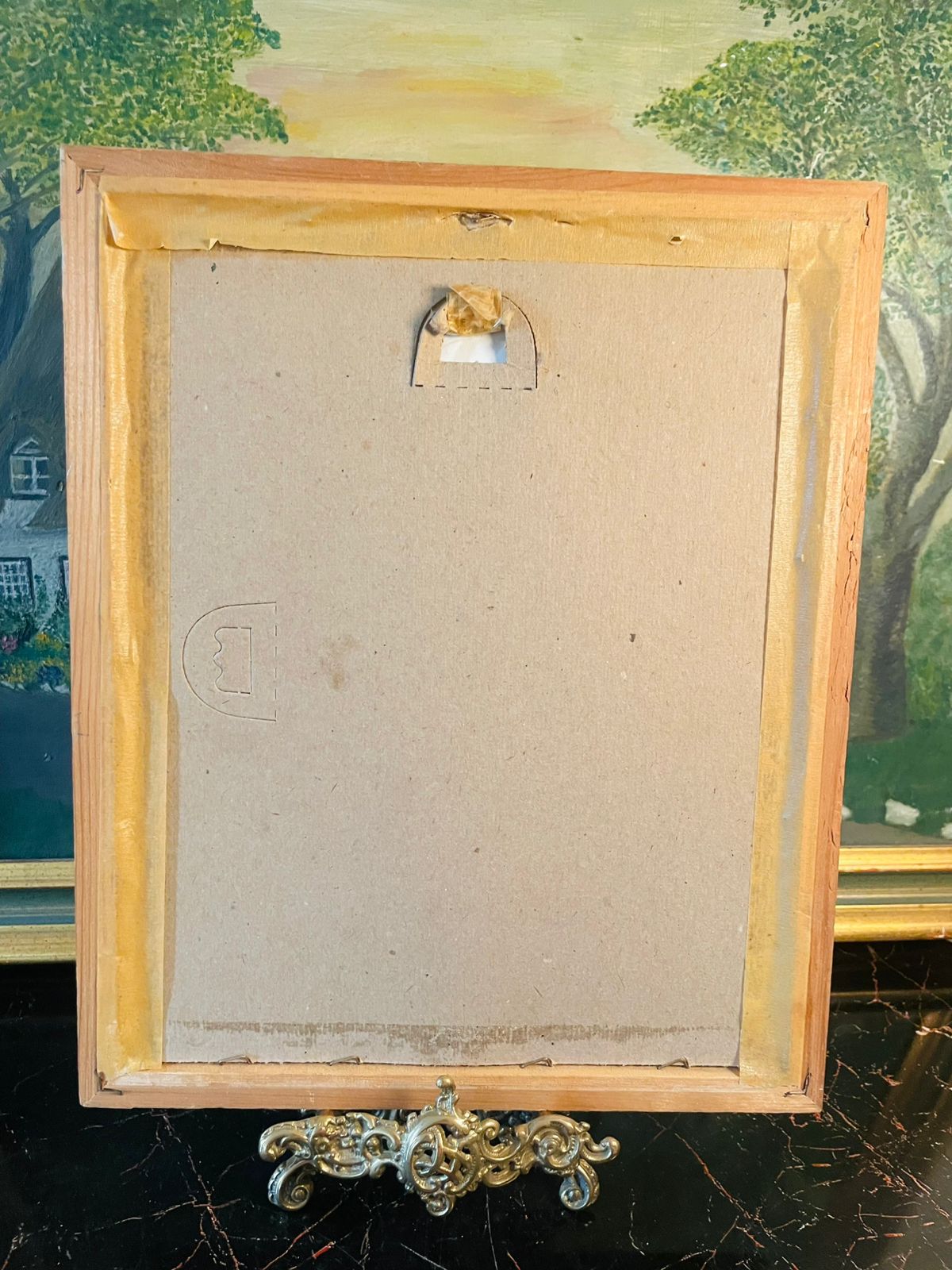 Vintage Countryside Floral Framed Print – Pastel Botanical Wall Art – England – 10 x 12 Inches