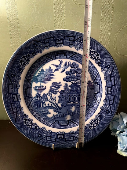 Allertons England Willow Blue Decorative Plate 9 Inch