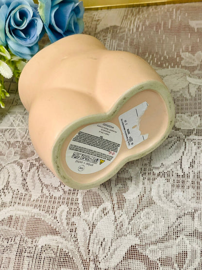 Modern Body Shape Ceramic Scented Candle Holder – Nude Blush