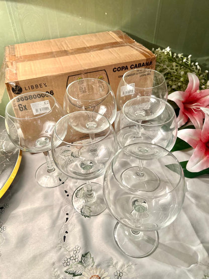 Crystal Tall Glasses Set of 6