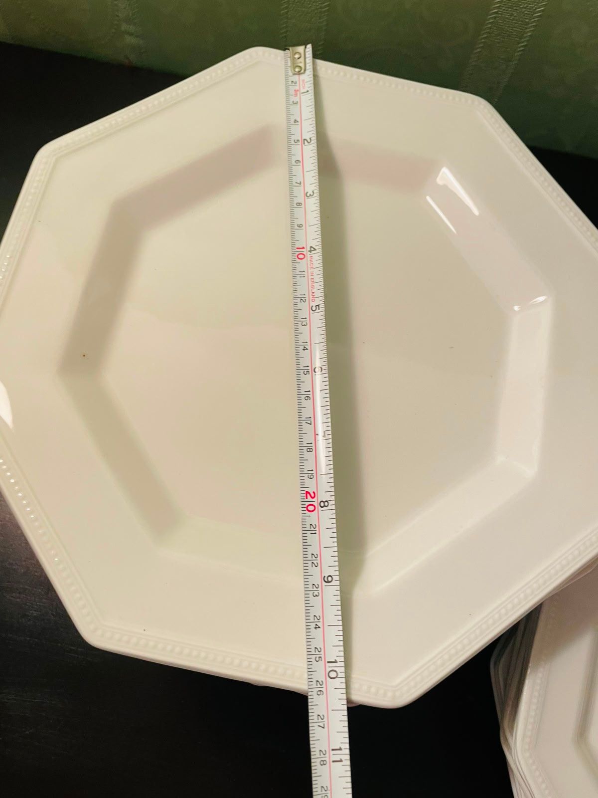 Johnson Bros Heritage White Octagonal Dinner & Quarter Plate Set 8 persons