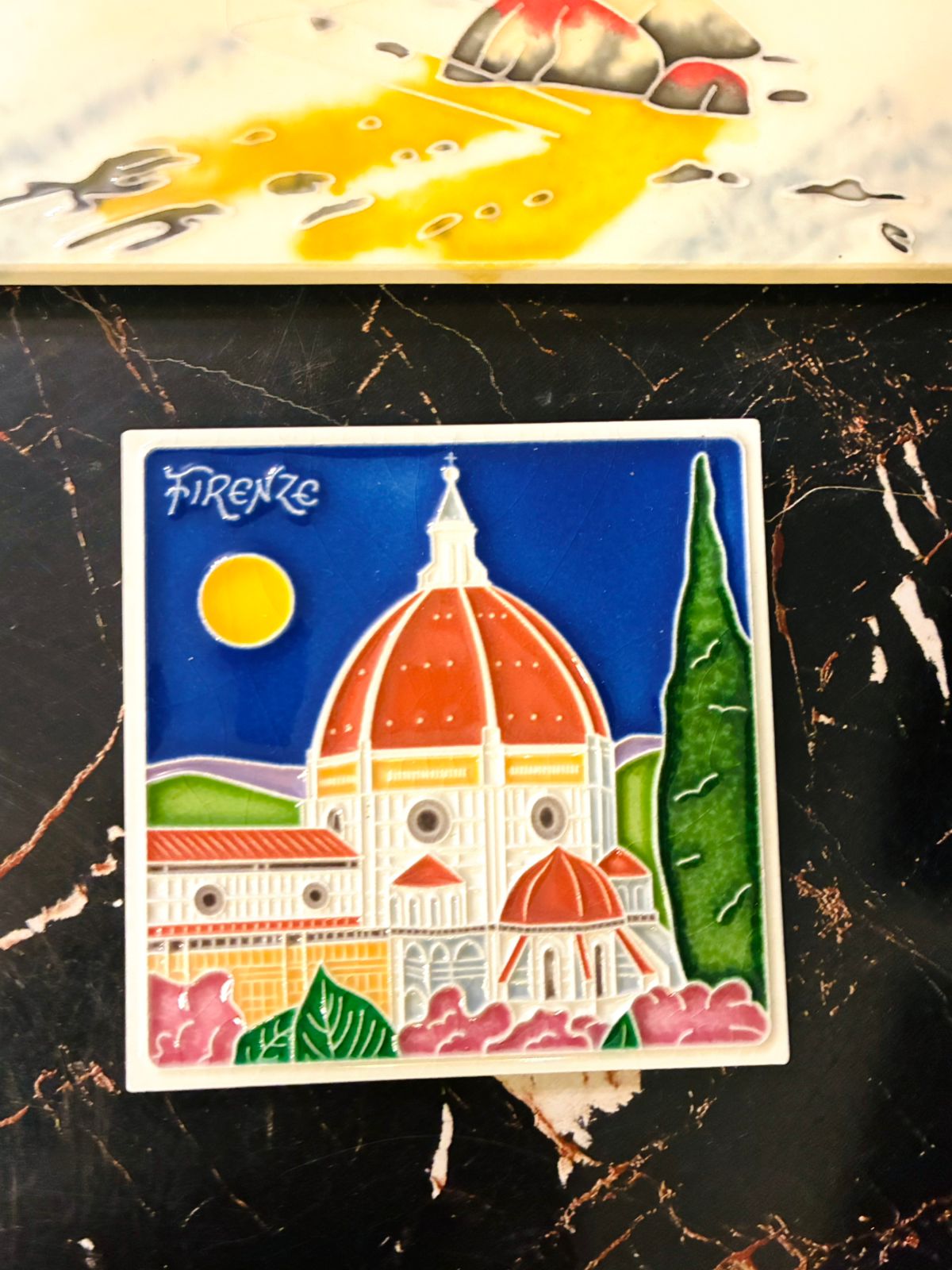 Decorative Ceramic Travel Plaques – Hand-Painted with Scenic Views of Italy
